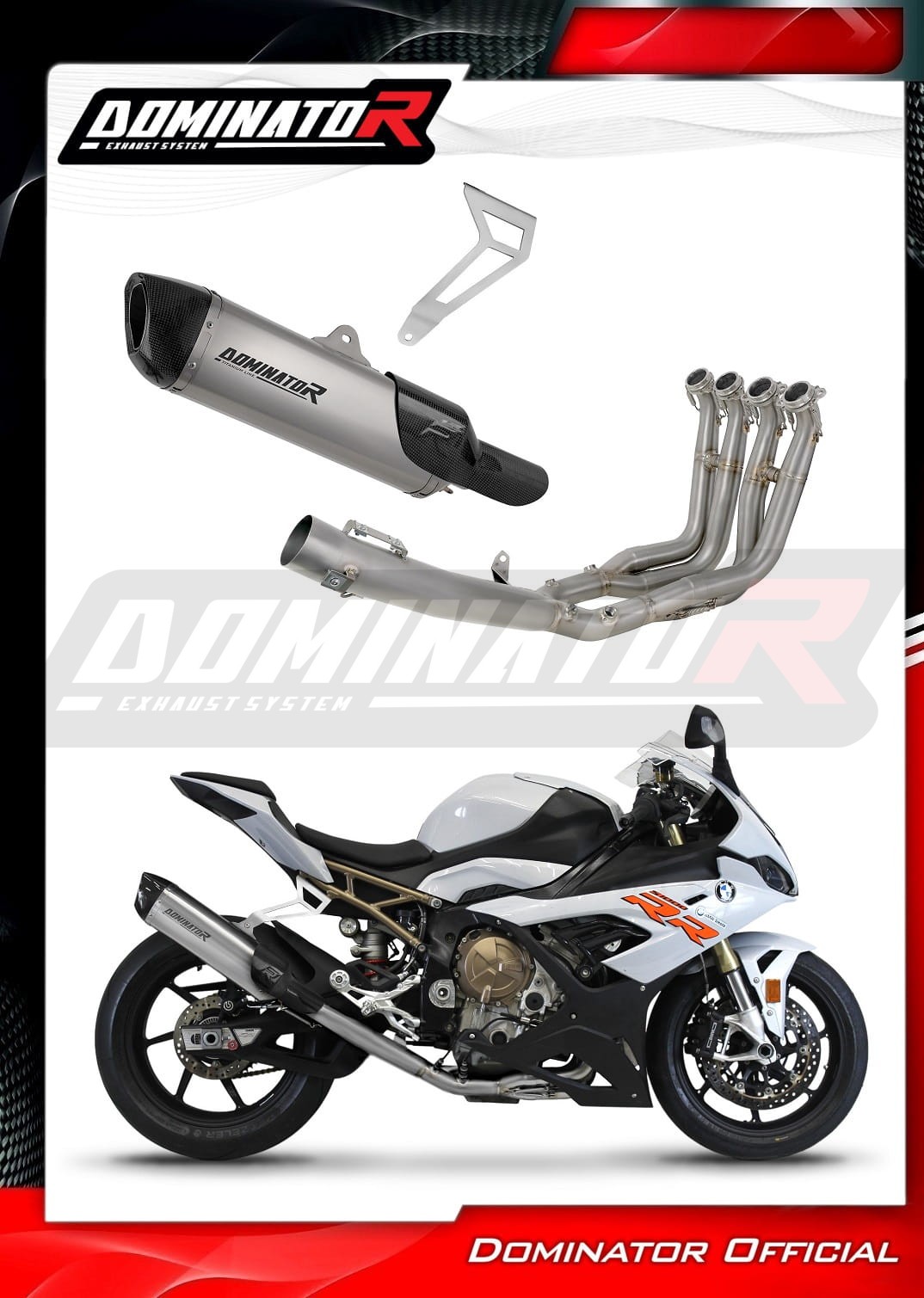 BMW S1000RR 2019 - 2023 Titan Auspuffanlagen Schalldämpfer HP6 + dB ...