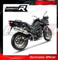 TIGER 800 XC XR XRX XCX XRT XCA EXHAUST Triumph Muffler Auspuff Sportauspuff Silencer Echappement Silencieux Scarico Scarichi Escape Wydech Tłumik OVAL 2011 - 2014 DOMINATOR 2