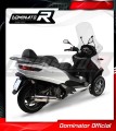 Auspuff Schalldämpfer DOMINATOR rund passend für Piaggio MP3 500 2008  2022 3