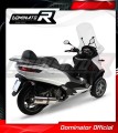 Auspuff Schalldämpfer DOMINATOR OV passend für Piaggio MP3 500 2008  2022 3