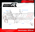 exhaust muffler DOMINATOR HP3 fits to Yamaha FZ6 2004  2010 8