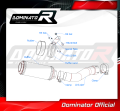 Auspuff Schalldämpfer DOMINATOR GP passend für Yamaha FZ1 FAZER 1000 2006  2015 5