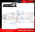 Auspuff Schalldämpfer DOMINATOR homologiert HP1 passend für YZF 600R Thundercat 1996  2006 6