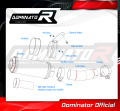 exhaust muffler DOMINATOR homologated road legal GP fits to FZ 8 N / FZ8 S FAZER 2010  2016 6