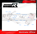 complete exhaust system with muffler DOMINATOR Full System HP5 fits to Yamaha MT 09 2021  2023 5