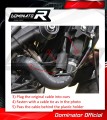 komplette Auspuffanlage mit Schalldämpfer DOMINATOR Full System HP3 passend für Yamaha