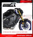 komplette Auspuffanlage mit Schalldämpfer DOMINATOR Full System HP5 schwarz passend für Yamaha MT 09 2021  2023 2