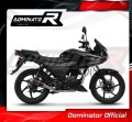 kompletny układ wydechowy z tłumikiem DOMINATOR Full System GP1 CZARNY pasujący do motocykla Honda CBF 125 2009 - 2014 2