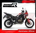complete exhaust system with muffler DOMINATOR Full System P7 BLACK fits to Honda CRF 1000L Africa Twin 2016  2019 2