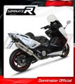 complete exhaust system with muffler DOMINATOR Full System ROUND fits to Yamaha XP 530 TMAX 2012  2016 3