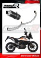 complete exhaust system with muffler DOMINATOR Full System GP1 BLACK fits to KTM 390 Adventure 2020  2023