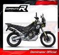 komplette Auspuffanlage mit Schalldämpfer DOMINATOR Full System HP6 schwarz passend für Aprilia Tuareg 660 2021  2023 2