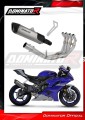 Yamaha YZF R6 2017 - 2023 Exhaust Muffler Manifold Collector Auspuff Sportauspuff Silencer Echappement Silencieux Scarico Marmitta Scarichi Escape Wydech Tłumik Kolektor HP6 Titanium DOMINATOR Full Exhaust System