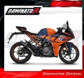 KTM RC 390 2022 - 2023 motorcycle Exhaust Muffler Auspuff Sportauspuff Silencer Echappement Silencieux Scarico Scarichi Escape Wydech Tłumik GP BLACK Dominator Exhaust System 3