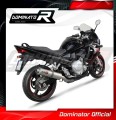 Auspuff Schalldämpfer DOMINATOR rund passend für Suzuki GSXF 650 2007  2016 3