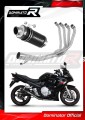 komplette Auspuffanlage mit Schalldämpfer DOMINATOR Full System GP1 schwarz passend für Suzuki GSXF 650 2007  2016