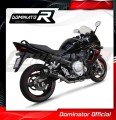 komplette Auspuffanlage mit Schalldämpfer DOMINATOR Full System GP1 schwarz passend für Suzuki GSXF 650 2007  2016 3