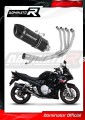 komplette Auspuffanlage mit Schalldämpfer DOMINATOR Full System HP1 schwarz passend für Suzuki GSXF 650 2007  2016