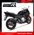 komplette Auspuffanlage mit Schalldämpfer DOMINATOR Full System HP1 schwarz passend für Suzuki GSXF 650 2007  2016 3