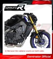 komplette Auspuffanlage mit Schalldämpfer DOMINATOR Full System HP3 schwarz passend für Yamaha XSR 900 2022  2023 4
