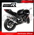 Auspuff Schalldämpfer DOMINATOR homologiert rund passend für Kawasaki ZX6R 636 2009  2020 3