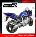 Auspuff Schalldämpfer DOMINATOR homologiert rund passend für Yamaha FZS FAZER 1000 2001  2005 3