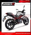 complete exhaust system with muffler DOMINATOR Full System OV G2 BLACK fits to Benelli BN 125 2018  2023 3