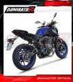 complete exhaust system with muffler DOMINATOR Full System HP8 BLACK fits to Yamaha MT 07 2014  2020 3