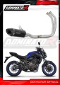 kompletny układ wydechowy z tłumikiem DOMINATOR Full System HP8 CZARNY pasujący do motocykla Yamaha MT 07 TRACER 2016 - 2019