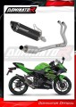 komplette Auspuffanlage mit Schalldämpfer DOMINATOR Full System HP8 schwarz passend für Kawasaki NINJA 400 2018  2022
