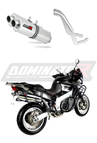 Auspuff Schalldämpfer DOMINATOR OV passend für Aprilia ETV 1000 Caponord 2001  2004 5