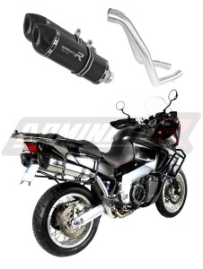 Aprilia ETV 1000 Caponord 2001 - 2004 Schalldämpfer Auspuff HP1 BLACK + dB killer medium