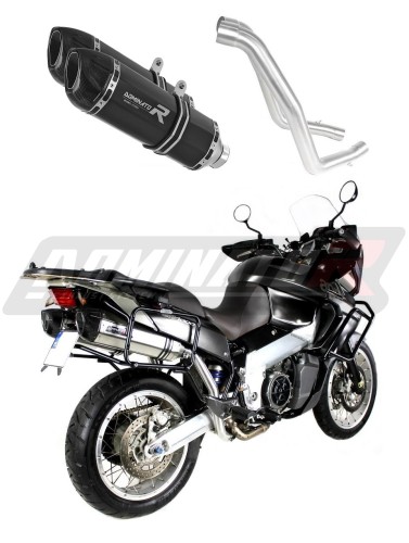 Auspuff Schalldämpfer DOMINATOR HP1 schwarz passend für Aprilia ETV 1000 Caponord 2001  2004 3