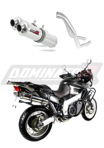 Auspuff Schalldämpfer DOMINATOR rund passend für Aprilia ETV 1000 Caponord 2001  2004 5