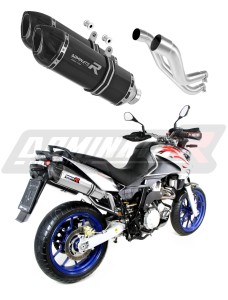 Aprilia Pegaso 650 Strada 2007 - 2010 Schalldämpfer Auspuff HP1 BLACK + dB killer medium