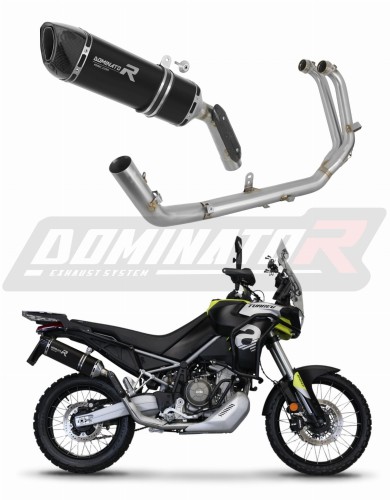 komplette Auspuffanlage mit Schalldämpfer DOMINATOR Full System HP6 schwarz passend für Aprilia Tuareg 660 2021  2023 7