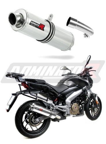 Auspuff Schalldämpfer DOMINATOR rund passend für Bajaj Dominar 400 2016  2018 5