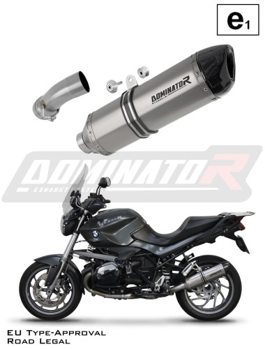 Auspuff Schalldämpfer DOMINATOR homologiert Titan HP1 passend für BMW R1200R 2010  2014 6