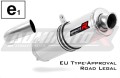 Auspuff Schalldämpfer DOMINATOR homologiert rund passend für F800S 2006  2012 3