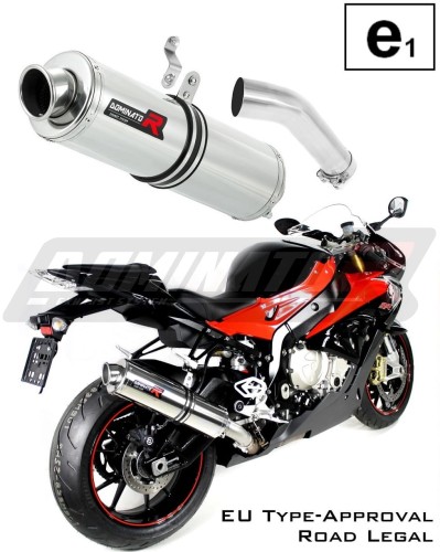 S1000RR Exhaust BMW Homologated EC Type approval  Street legal Approval Certificate Muffler Auspuff Sportauspuff Silencer Echappement Silencieux Scarico Scarichi Escape Wydech Tłumik ROUND 2015 - 2016 Dominator x