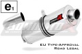 F800ST Exhaust BMW Homologated EC Type approval  Street legal Approval Certificate Muffler Auspuff Sportauspuff Silencer Echappement Silencieux Scarico Scarichi Escape Wydech Tłumik OVAL 2006 - 2012 Dominator x