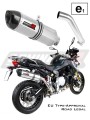 F850GS Exhaust BMW Homologated EC Type approval  Street legal Approval Certificate Muffler Auspuff Sportauspuff Silencer Echappement Silencieux Scarico Scarichi Escape Wydech Tłumik HP1 2018 - 2020 Dominator x