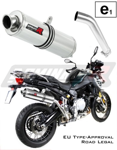 exhaust muffler DOMINATOR homologated road legal ROUND fits to F850GS Adventure 2016  2020 5