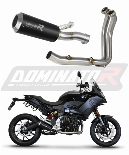 complete exhaust system with muffler DOMINATOR Full System GP BLACK fits to BMW F900XR 2020  2026 7
