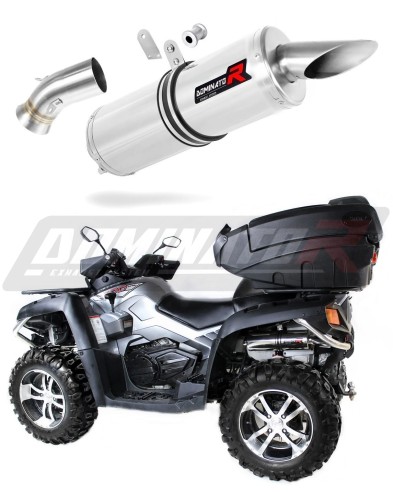 Auspuff Schalldämpfer DOMINATOR rund passend für Cf moto X8 Terralander 800 V Twin 2012  2016 5