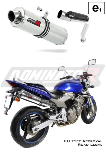 Auspuff Schalldämpfer DOMINATOR homologiert rund passend für CB 600F HORNET 2003  2006 5