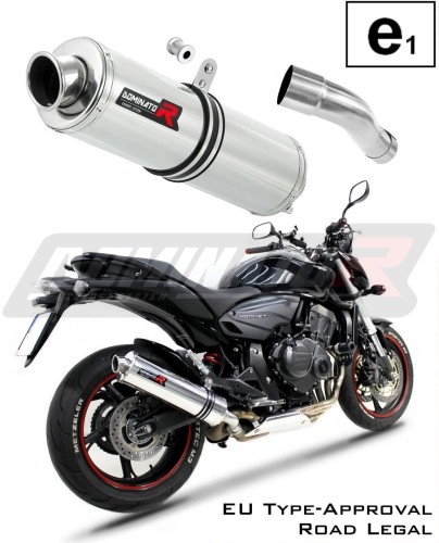 Auspuff Schalldämpfer DOMINATOR homologiert rund passend für CB 600F HORNET 2007  2013 6