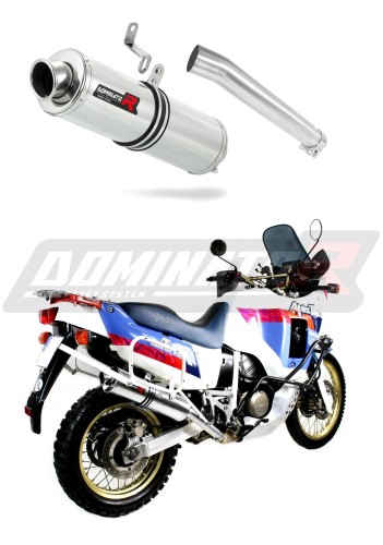 Auspuff Schalldämpfer DOMINATOR rund passend für Honda XRV 750 AFRICA TWIN RD04 1990  1992 6