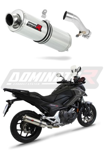 Auspuff Schalldämpfer DOMINATOR rund passend für Honda NC 700 / 750 S 2012  2020 6