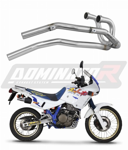 Honda NX 650 DOMINATOR RD02 1988 - 1994 Head pipe Header Linkpipe Downpipe Frontpipe Manifold Collector Kolektor wydechowy Kolano Sport-Krümmeranlage Colector de escape  Collecteur d'échappement Collettore di scarico DOMINATOR EXHAUST SYSTEM x